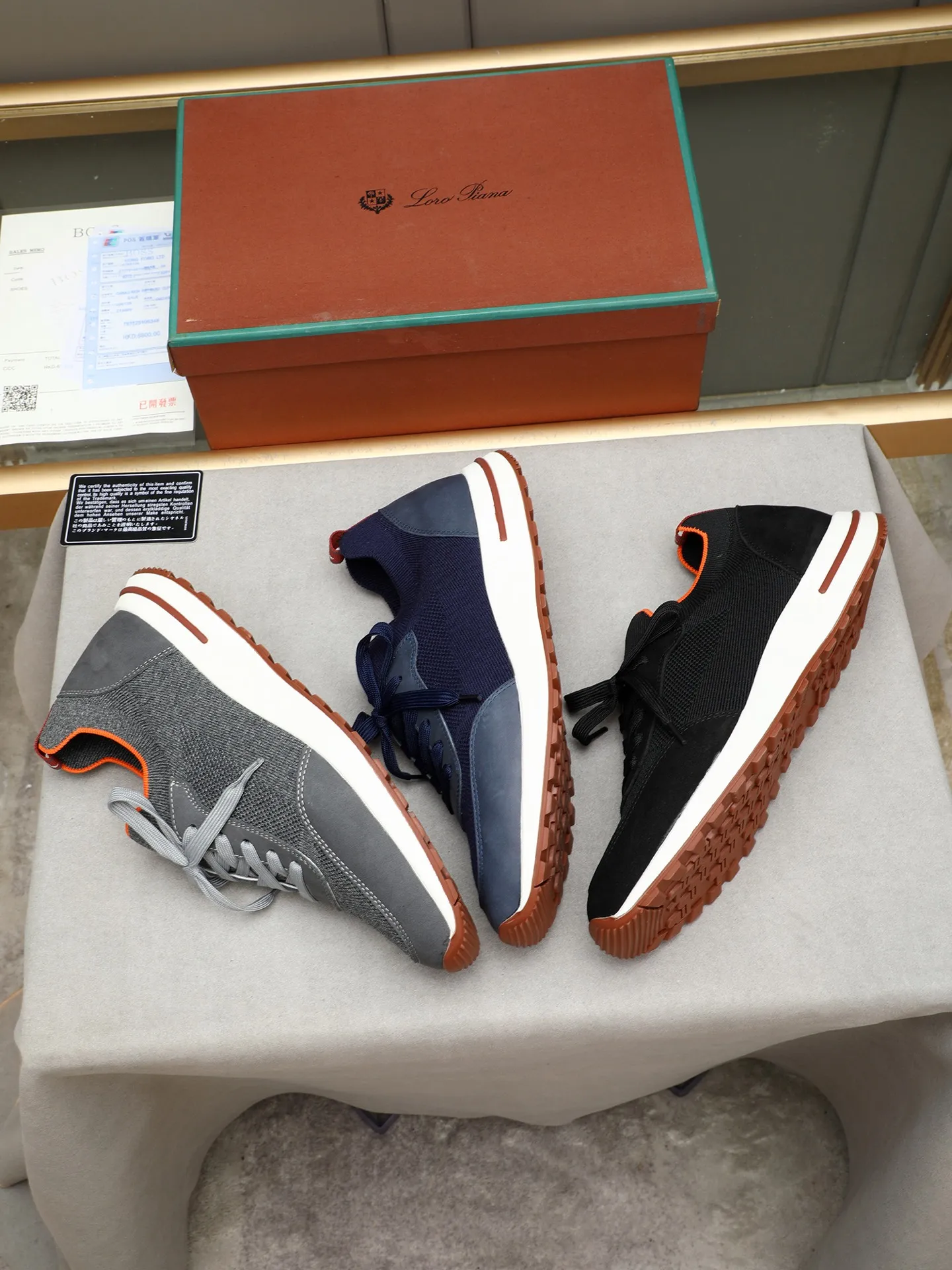 Men's shoes 💰420 LP new product on sale Loro Piana knitted sneakers | Made of Wish wool blended fabric | The upper is made of unique knitted fabrics